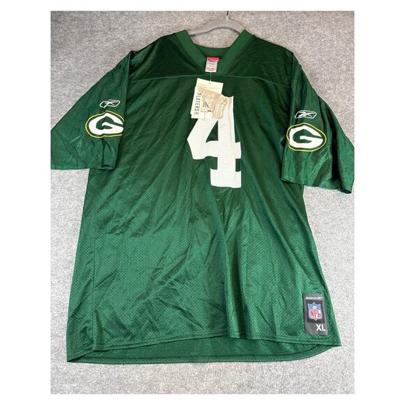 Vintage Y2K Green Bay Packers Brett Favre NFL Football Jersey Mens XL Green NWT - Picture 3 of 6
